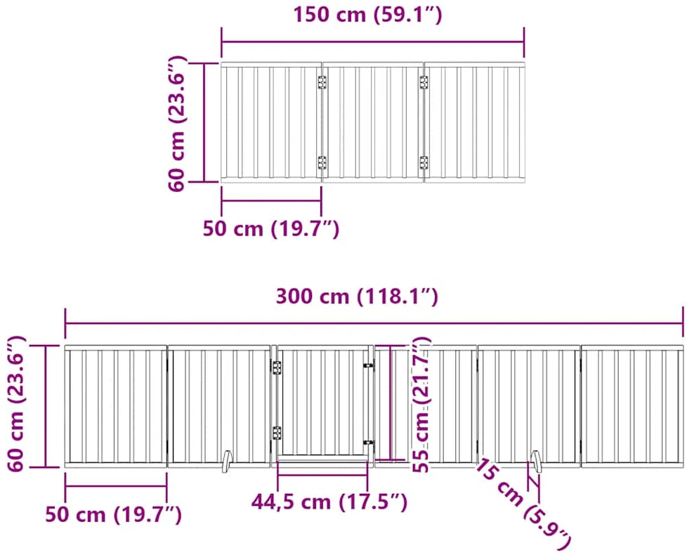 Varteliai šunims su durimis, 15 segmentų, rudi, 750cm, tuopa