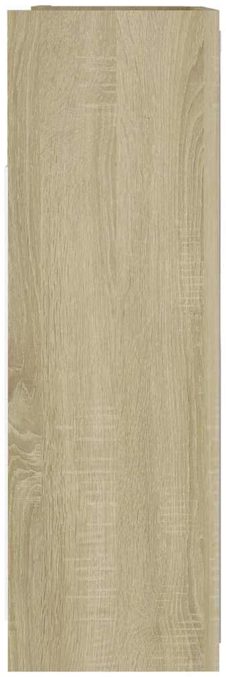 Veidrodinė vonios spintelė, ąžuolo, 62,5x20,5x64cm, mediena