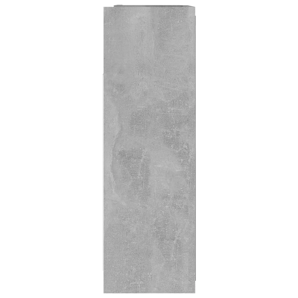 Veidrodinė vonios spintelė, betono, 62,5x20,5x64cm, mediena