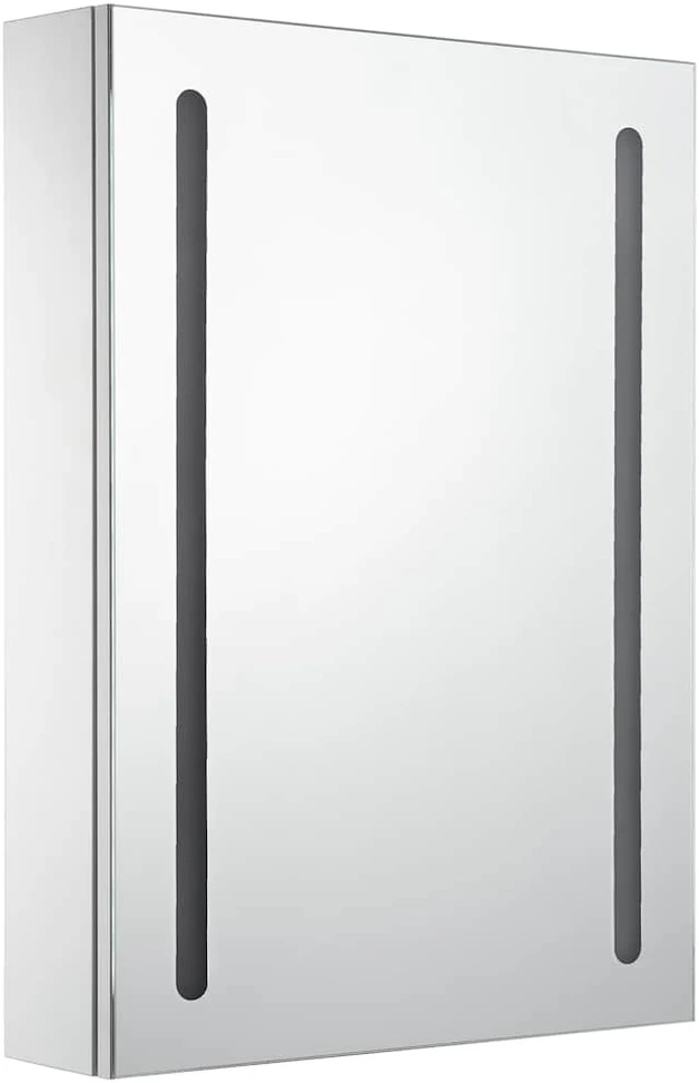 Veidrodinė vonios spintelė su LED apšvietimu, 50x13x70cm