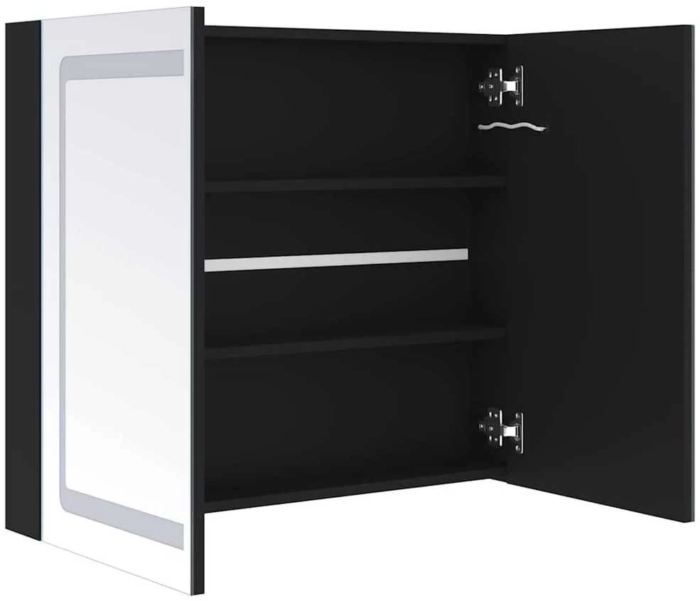 Veidrodinė vonios spintelė su LED apšvietimu, 80x12,2x68cm