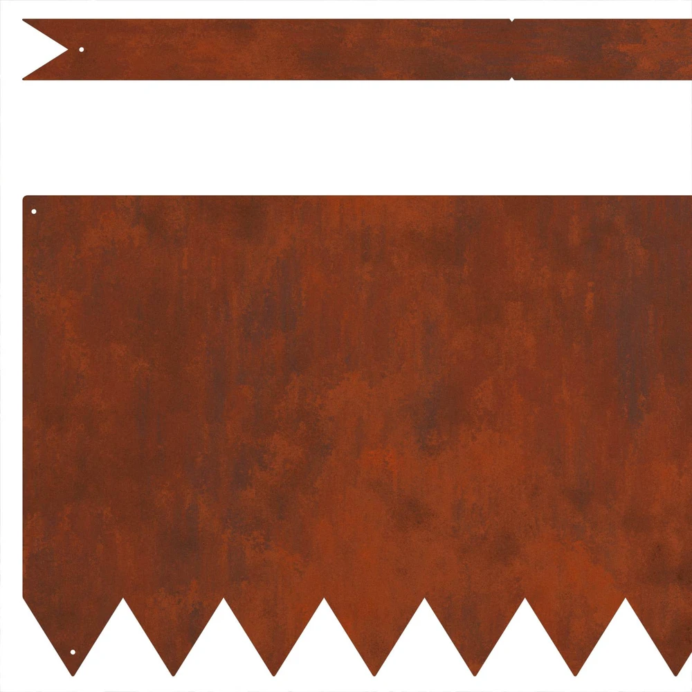 Vejo kraštas 30 vnt. 100 x 0,05 x 30 cm Rūdijanti