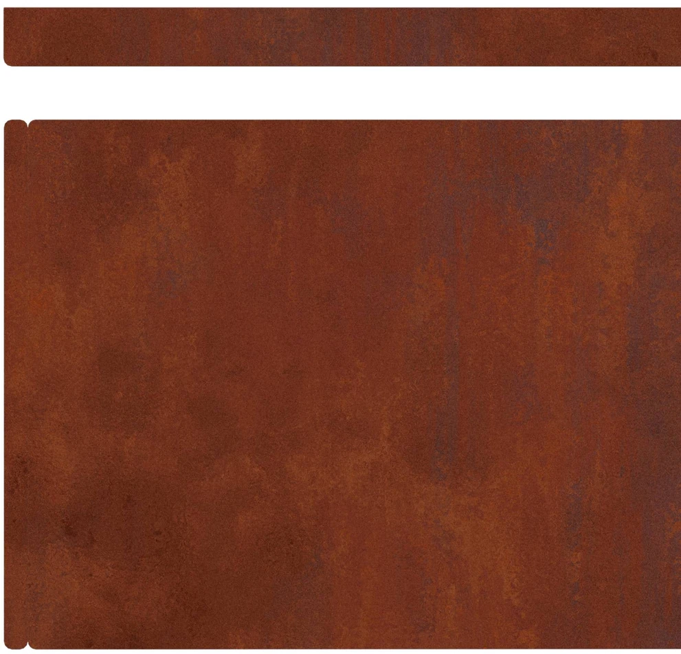 Vejo kraštas 4 vnt. 450 x 20 cm Rūdijanti