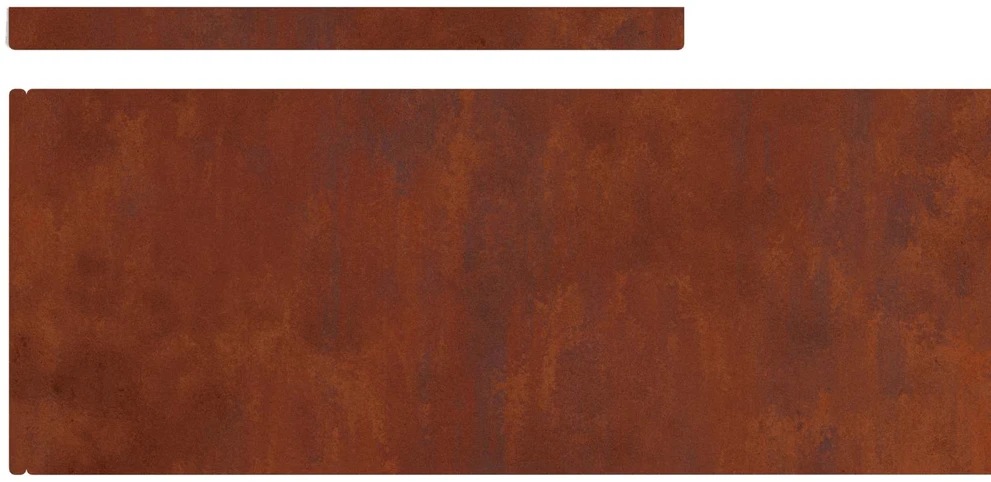 Vejo kraštas 4 vnt. 450 x 20 cm Rūdijanti