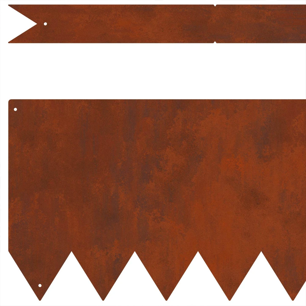 Vejo kraštas 50 vnt. 100 x 0.05 x 20 cm Rūdijanti