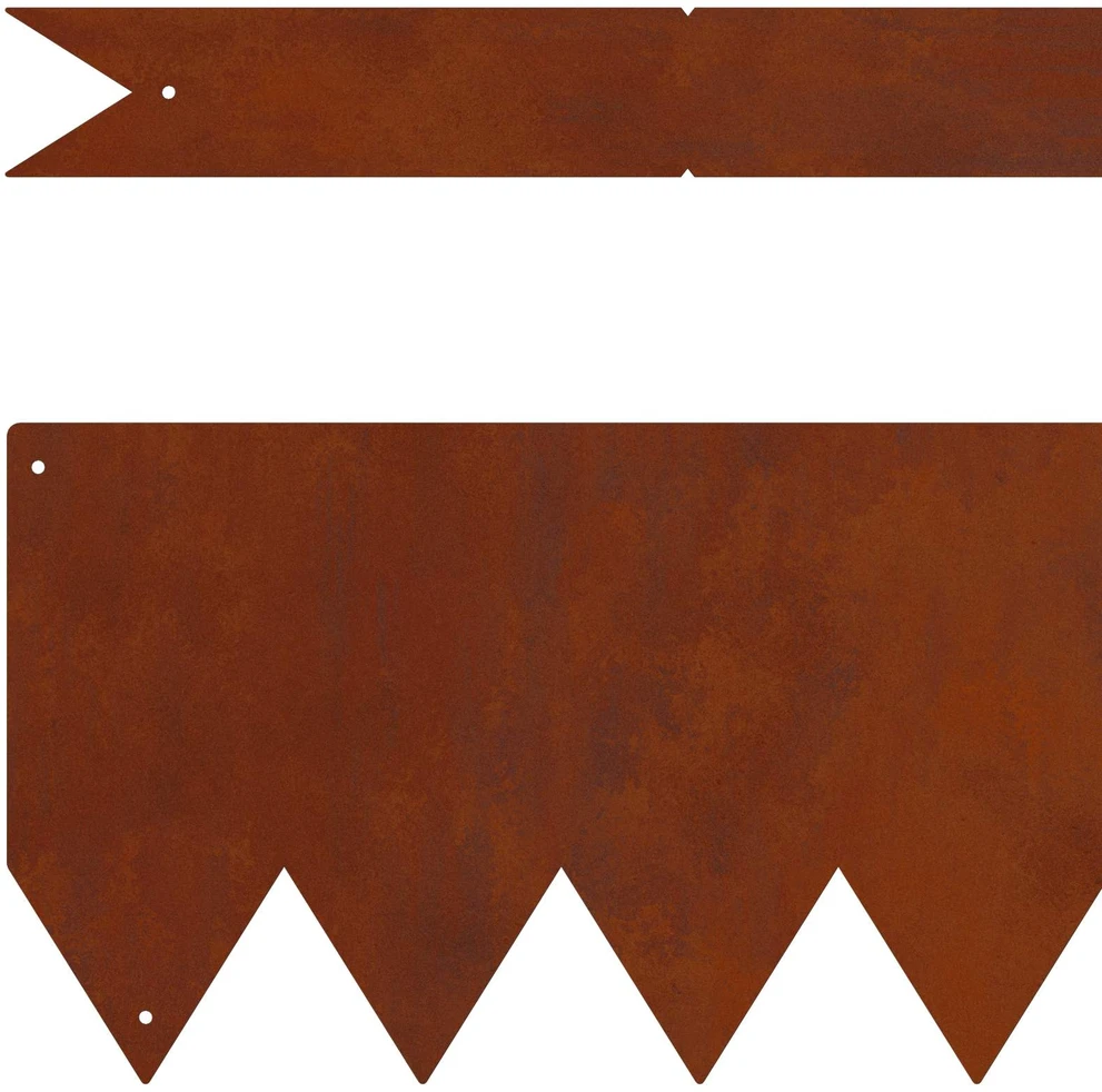 Vejo kraštas 50 vnt. 100 x 0,05 x 15 cm Rūdijanti