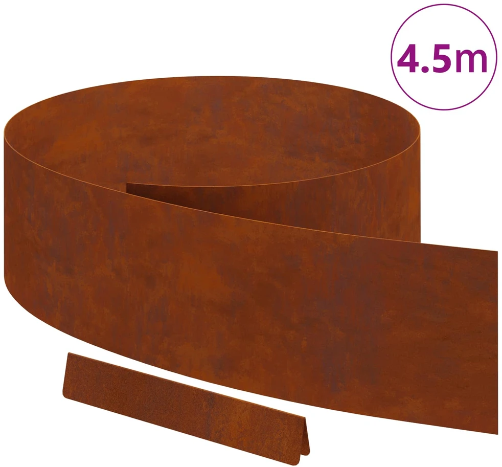 Vejo kraštas 450 x 20 cm Atmosferos poveikiui atsparus plienas