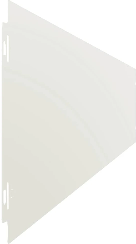 Vejo kraštas 10 vnt. 15 x 103 cm Šaltai valcuotas plienas Balta