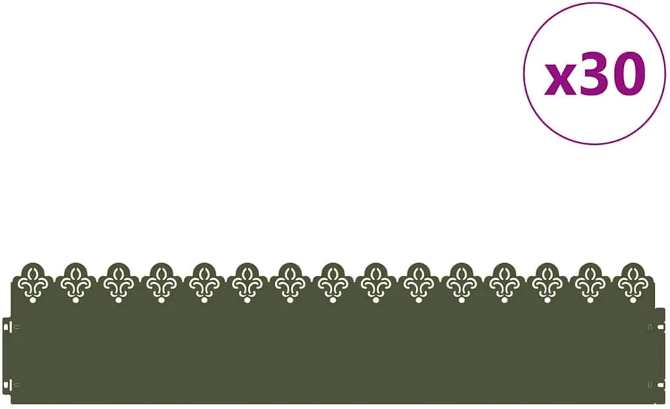 Vejos borteliai 30 vnt. 103 x 0,05 x 22 cm Plienas