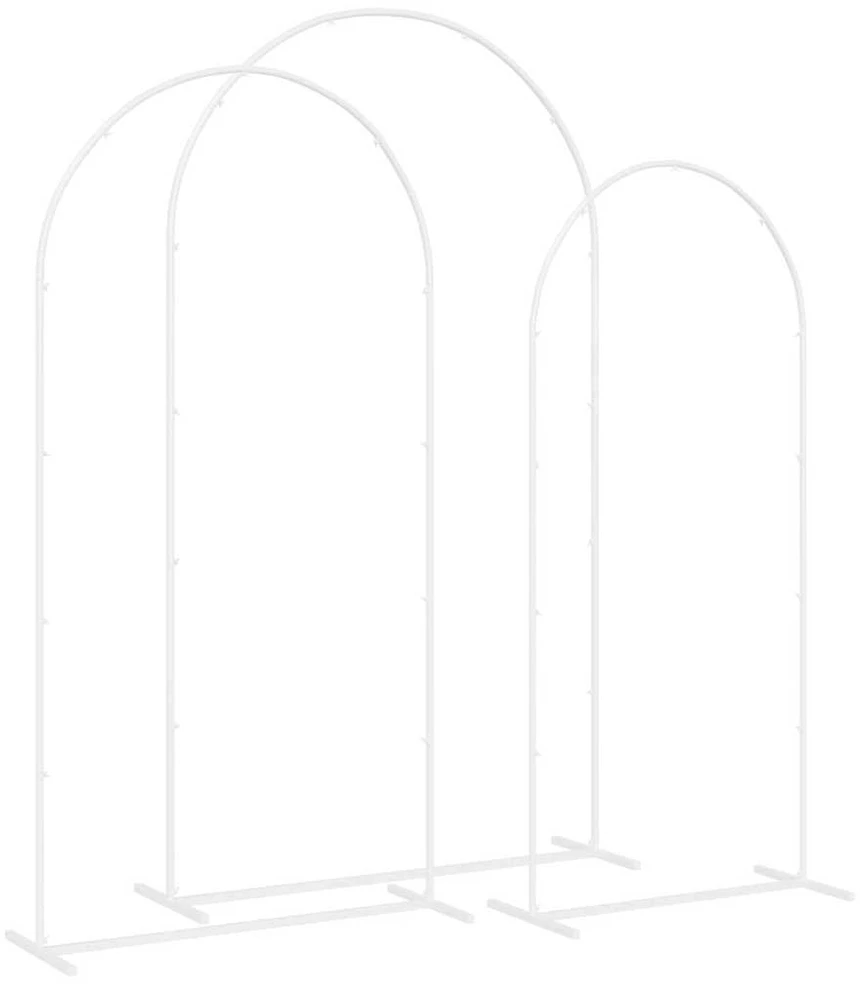 Vestuvinis Arklys 3 vnt. Balta 120 x 40 x 217 cm Plienas