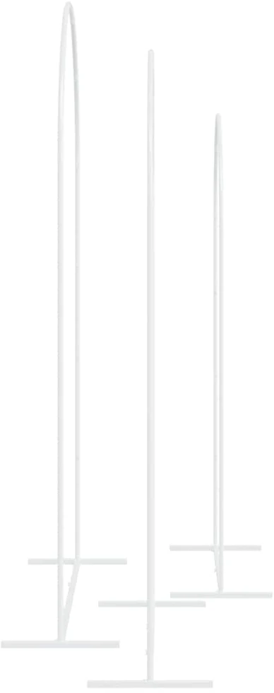 Vestuvinis Arklys 3 vnt. Balta 120 x 40 x 217 cm Plienas