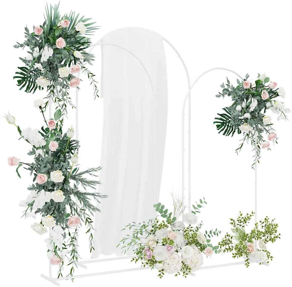 Vestuvinis Arklys 3 vnt. Balta 120 x 40 x 217 cm Plienas