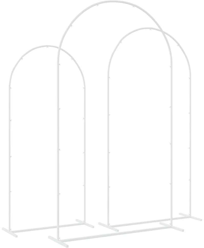 Vestuvinis Arklys 3 vnt. Balta 120 x 40 x 217 cm Plienas