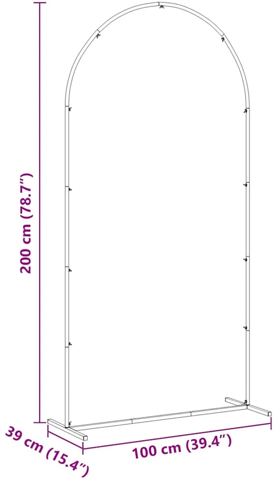 Vestuvinis Arklys Balta 100 x 39 x 200 cm Plienas