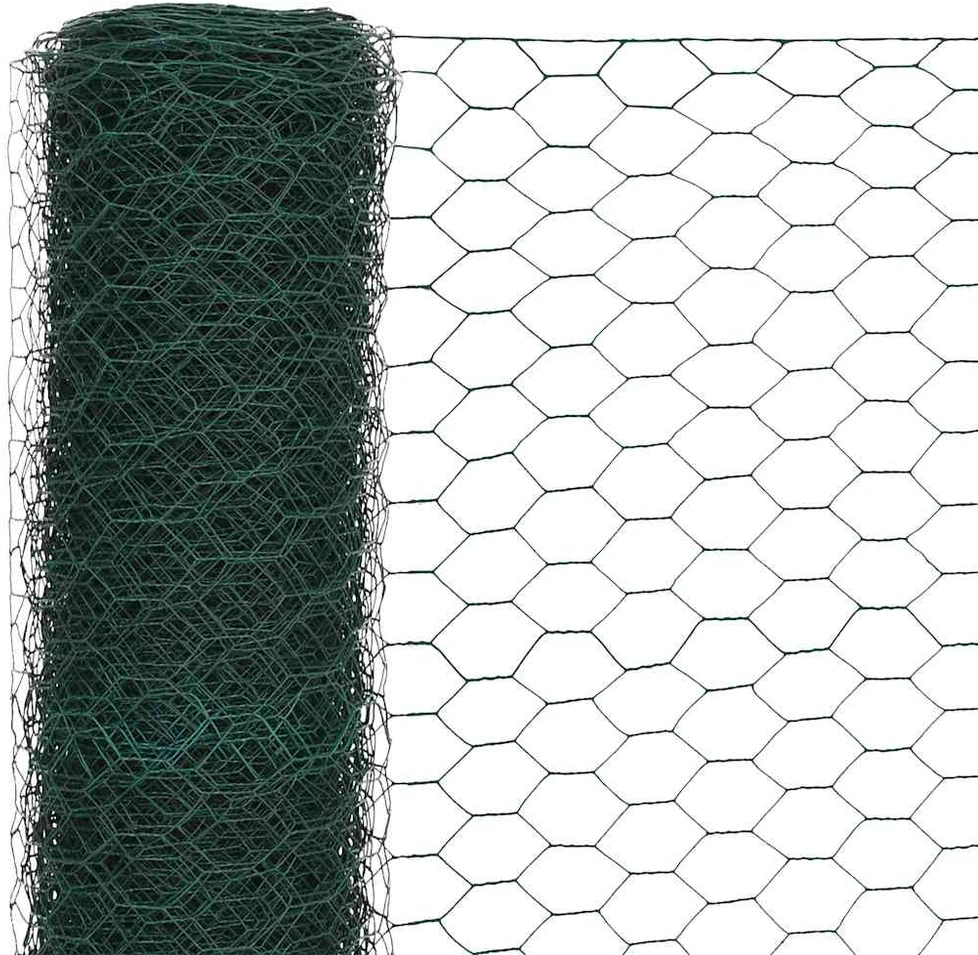 Vielos tinklas višč., žalios sp., 25x1,2m, PVC dengtas plienas