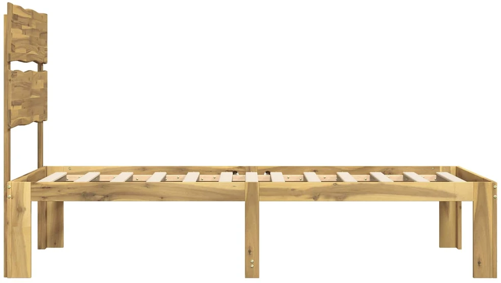 Viengulė lova su galvūgaliu ROSTOCK Balta 80 x 200 cm