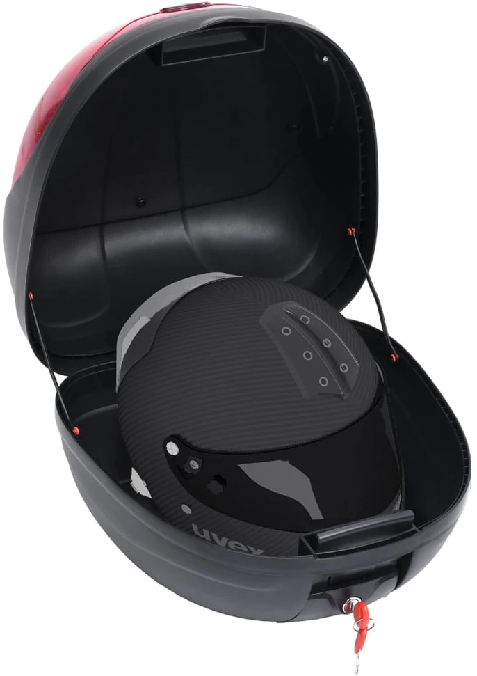 Viršuje tvirtinamas dėklas vienam motociklo šalmui, 35l