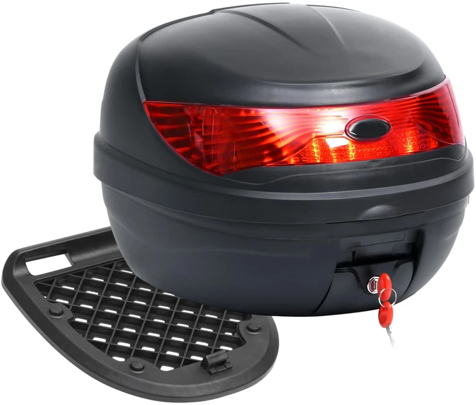 Viršuje tvirtinamas dėklas vienam motociklo šalmui, 35l