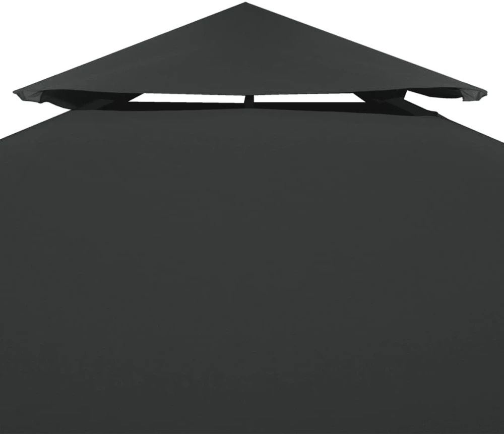 Viršutinis pavėsinės uždangalas, antracito, 310 g/m², 4x3m