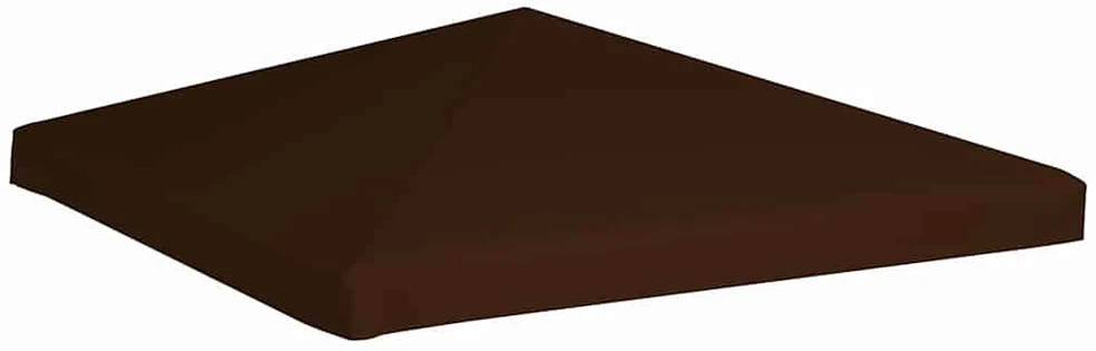 Viršutinis pavėsinės uždangalas, rudas, 3x3m, 310 g/m²