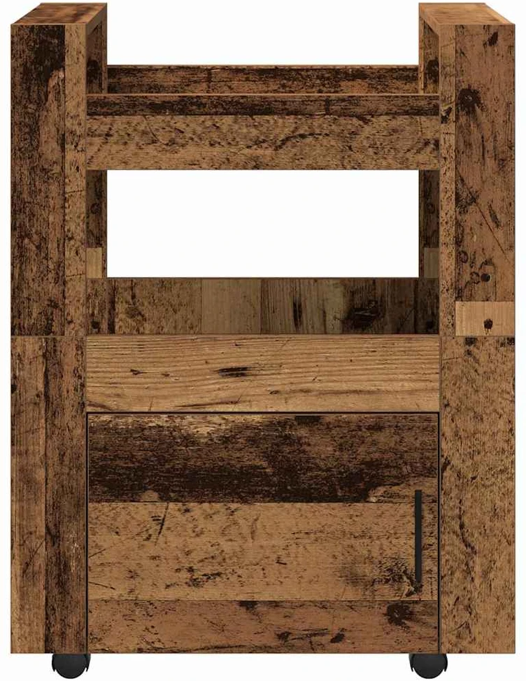 Virtuvės vežimėlis Sena mediena 60 x 45 x 80 cm