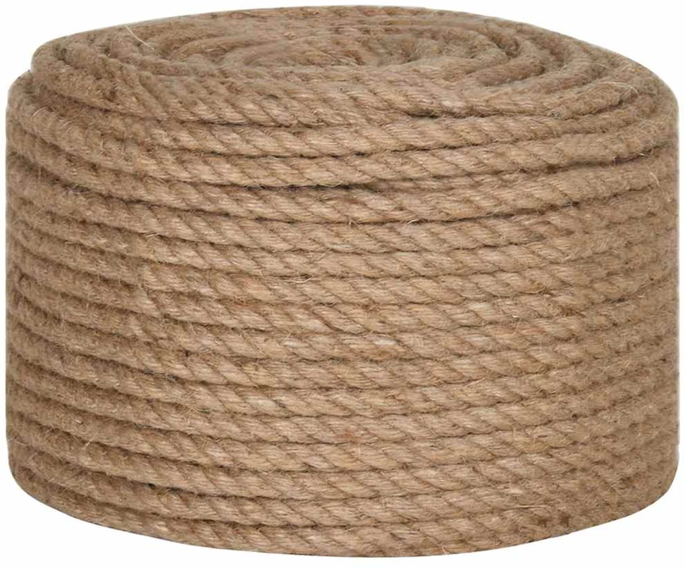 Virvė, 100% džiutas, 10mm, 100m