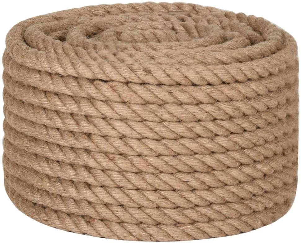 Virvė, 100% džiutas, 20mm, 50m