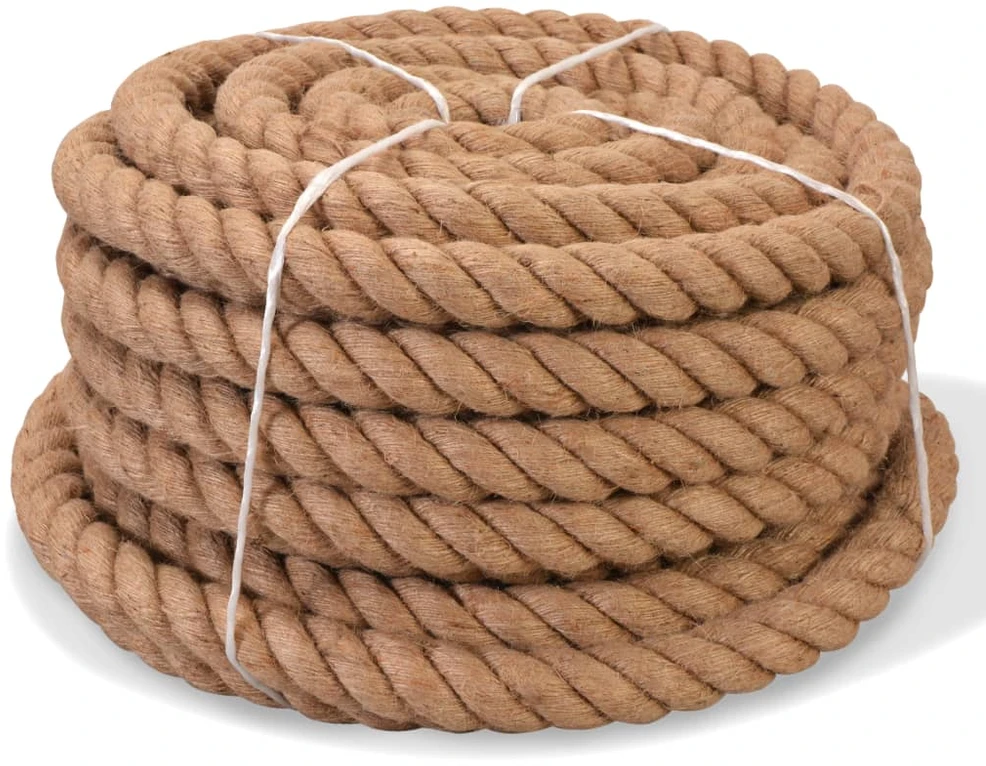 Virvė, 50 m, 100% džiutas, 30 mm