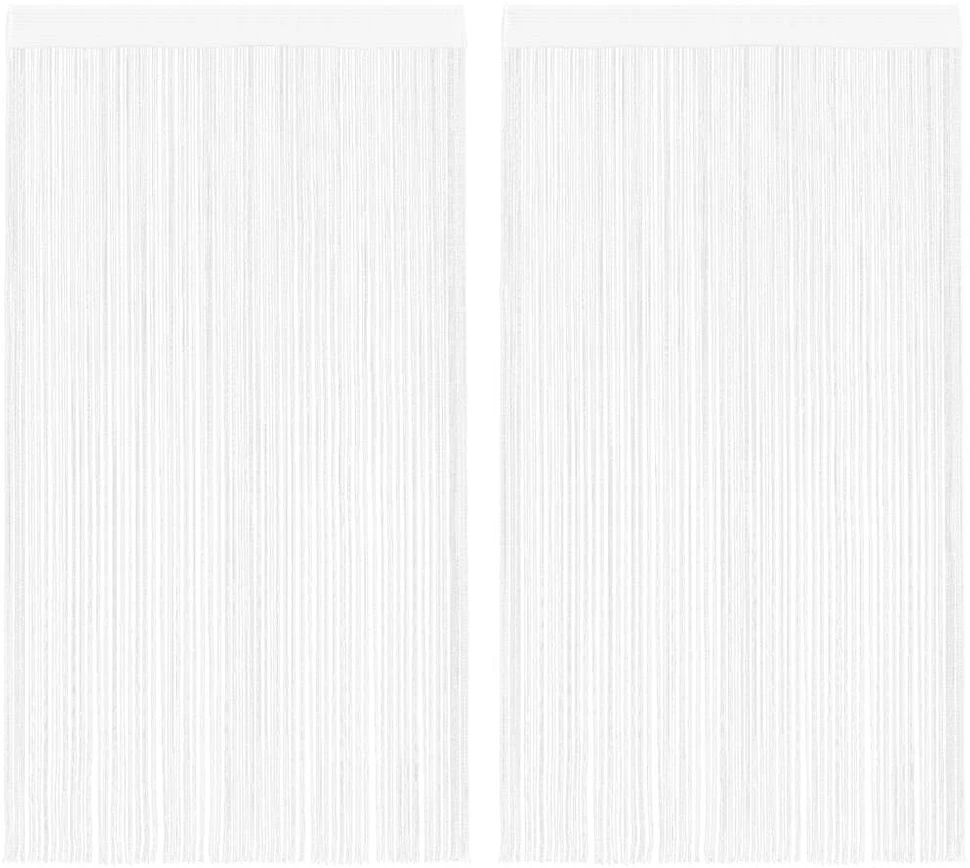 Virvelinės užuolaidos, 2vnt., 100x250cm, baltos spalvos