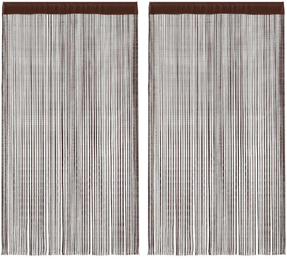 Virvelinės užuolaidos, 2vnt., 140x250cm, rudos spalvos