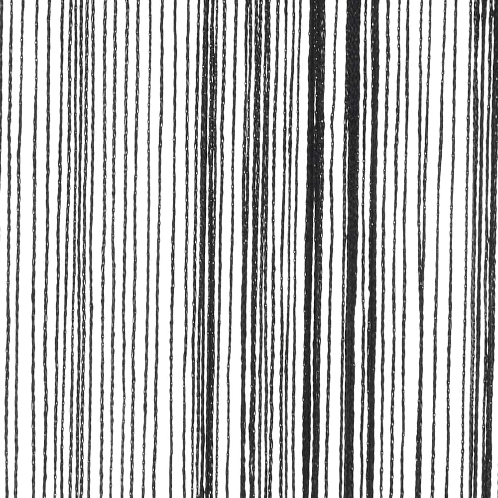 Virvelinės užuolaidos, 2vnt., 140x250cm, juodos spalvos