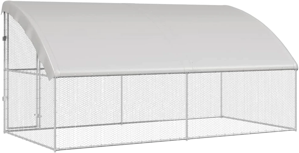 Vištų narvas 2 vnt. Sidabrinė 400 x 200 x 200 cm