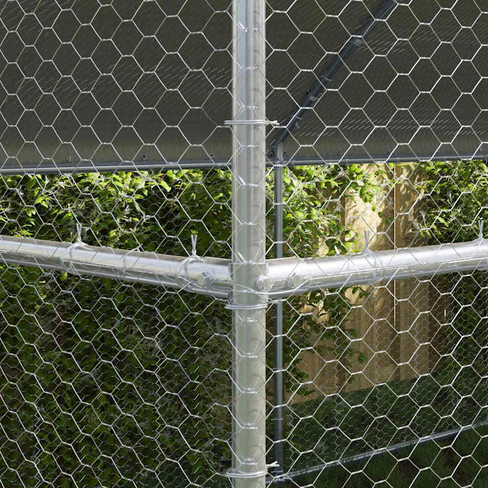 Vištų narvas 2 vnt. Sidabrinė 400 x 200 x 200 cm