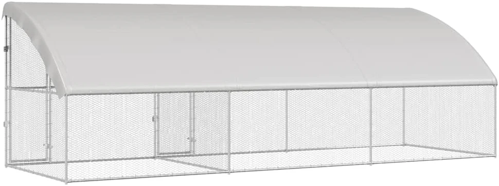 Vištų narvas 3 vnt. Sidabrinė 600 x 200 x 200 cm
