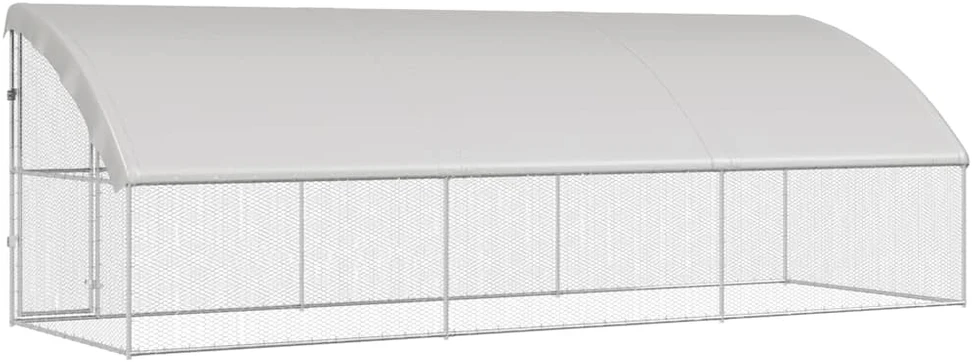 Vištų narvas 3 vnt. Sidabrinė 600 x 200 x 200 cm