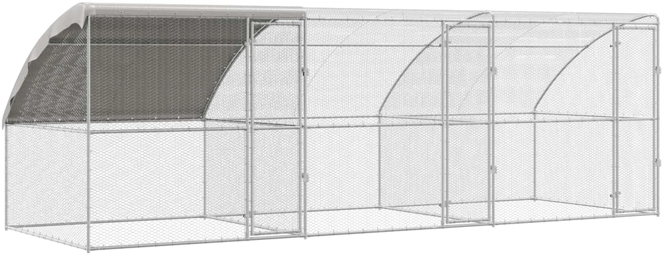 Narvas vištoms su 3 durelėmis 3 vnt. Sidabro 600x200x200cm