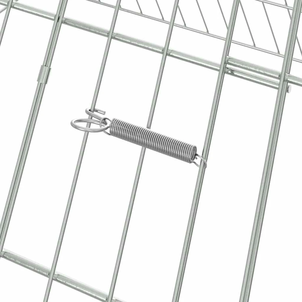 Vištų narvas Sidabrinė 110 x 100 x 85 cm Galvanizuotas plienas