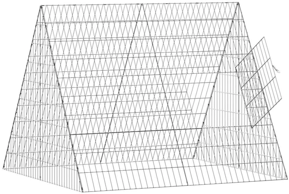 Vištų narvas Sidabrinė 110 x 100 x 85 cm Galvanizuotas plienas