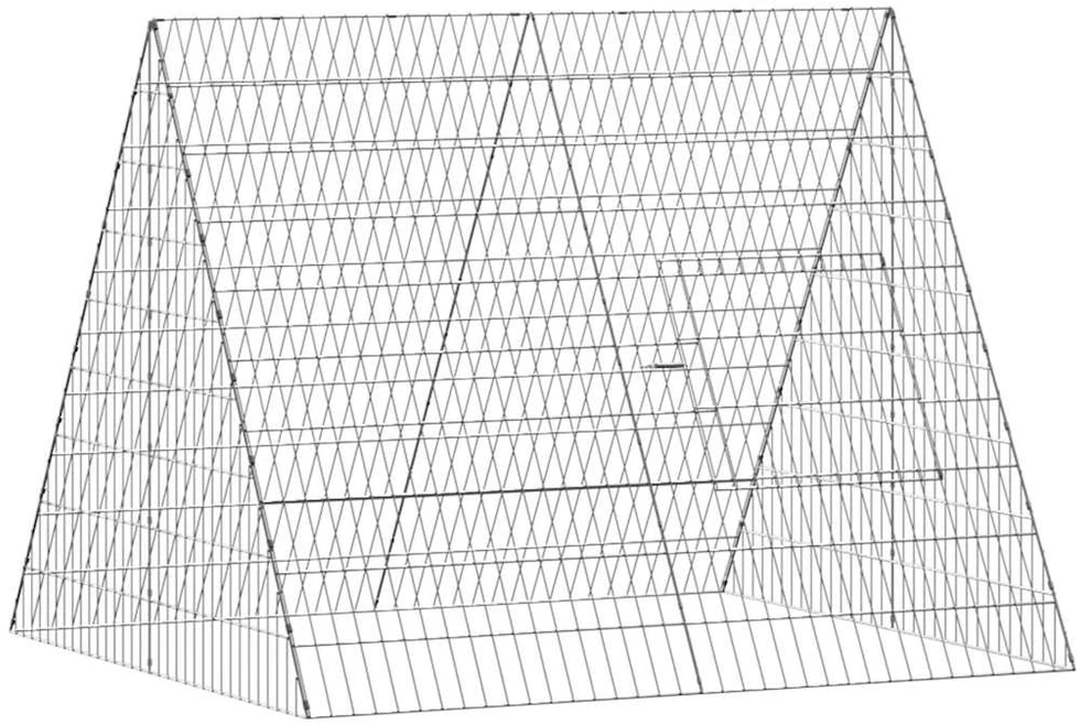 Vištų narvas Sidabrinė 110 x 100 x 85 cm Galvanizuotas plienas