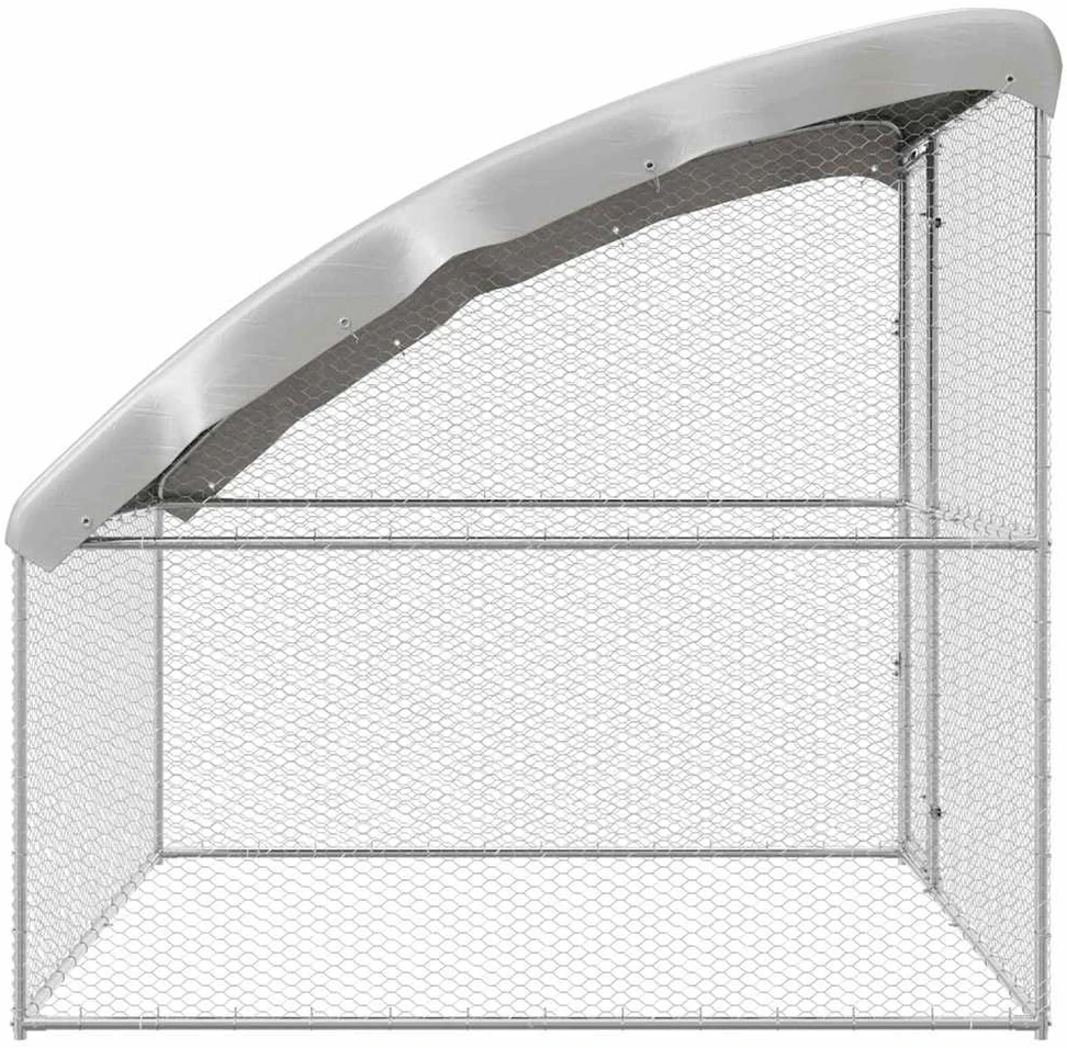 Vištų narvas Sidabrinė 2 x 2 x 2 m Galvanizuotas plienas