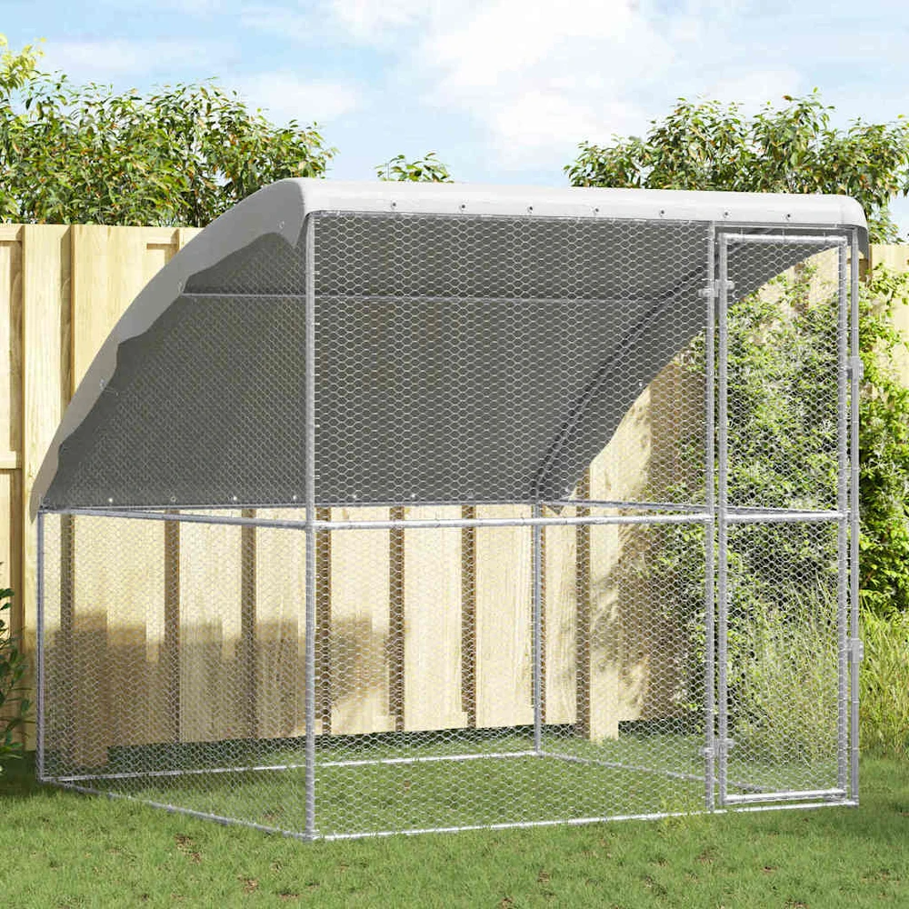 Vištų narvas Sidabrinė 2 x 2 x 2 m Galvanizuotas plienas