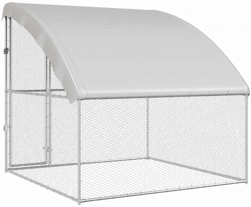 Vištų narvas Sidabrinė 2 x 2 x 2 m Galvanizuotas plienas