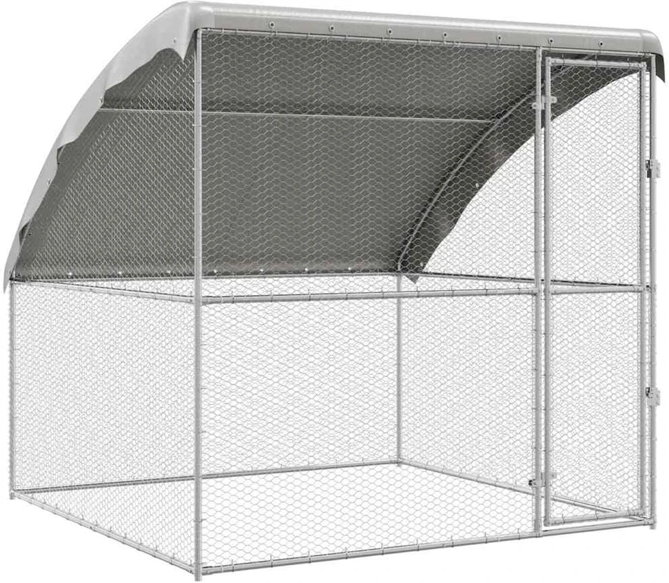 Vištų narvas Sidabrinė 2 x 2 x 2 m Galvanizuotas plienas