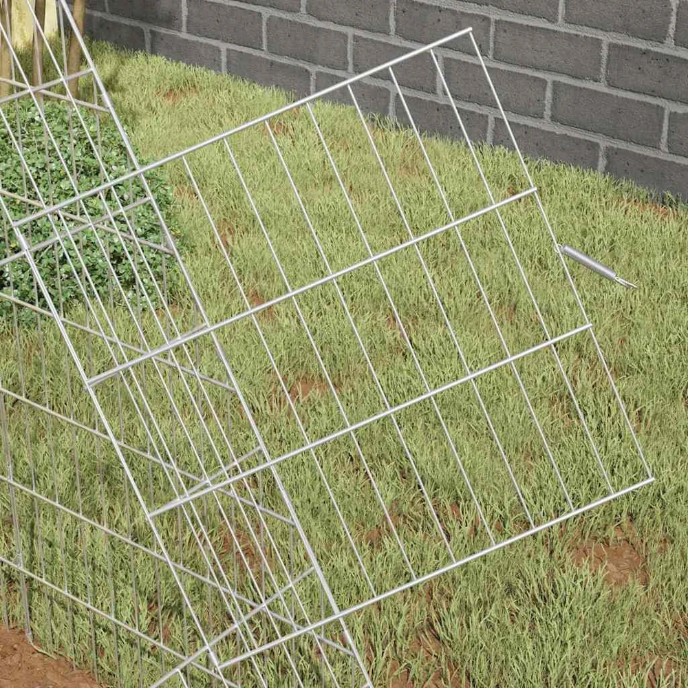 Vištų narvas Sidabrinė 215 x 100 x 85 cm Galvanizuotas plienas