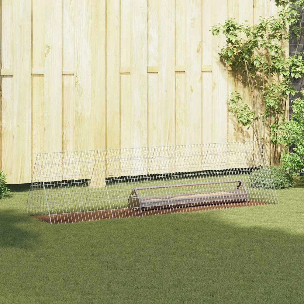 Vištų narvas Sidabrinė 215 x 55 x 55 cm Galvanizuotas plienas