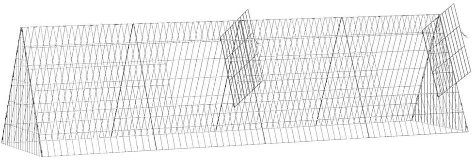 Vištų narvas Sidabrinė 215 x 55 x 55 cm Galvanizuotas plienas