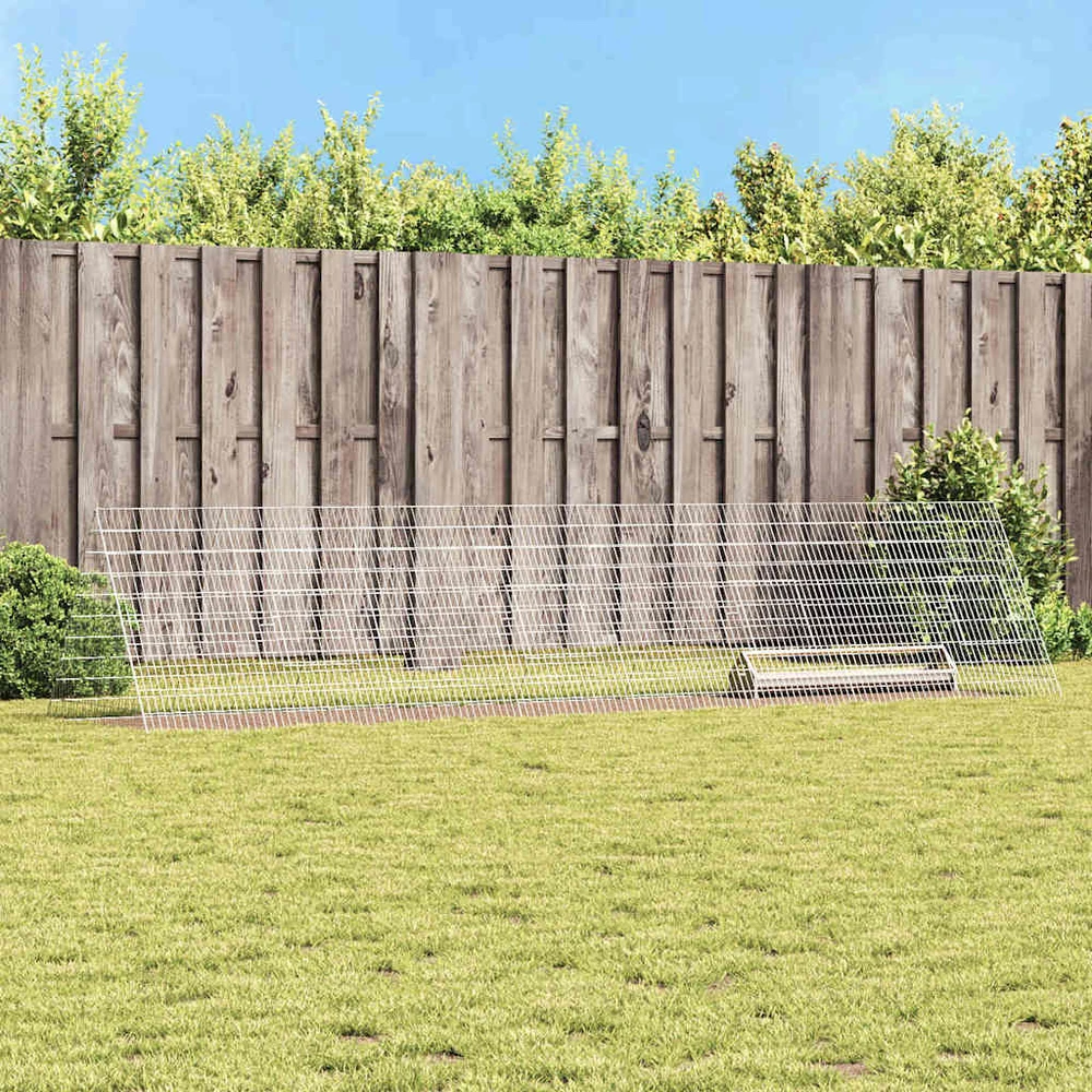 Vištų narvas Sidabrinė 430 x 100 x 85 cm Galvanizuotas plienas