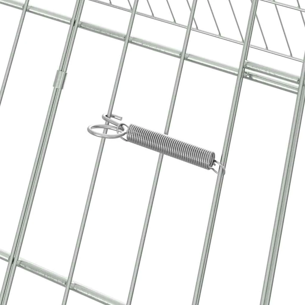 Vištų narvas Sidabrinė 430 x 100 x 85 cm Galvanizuotas plienas