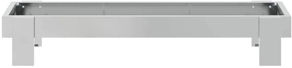 Vištų šėrimo iškas Sidabro 80 x 28 x 13.5 cm Cinkuota plienas