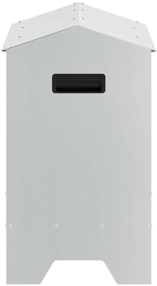 Vištų šėrimo iškas Sidabro 81 x 32 x 53,5 cm Cinkuota plienas